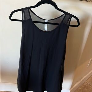 Size 12 black lululemon tank top.
